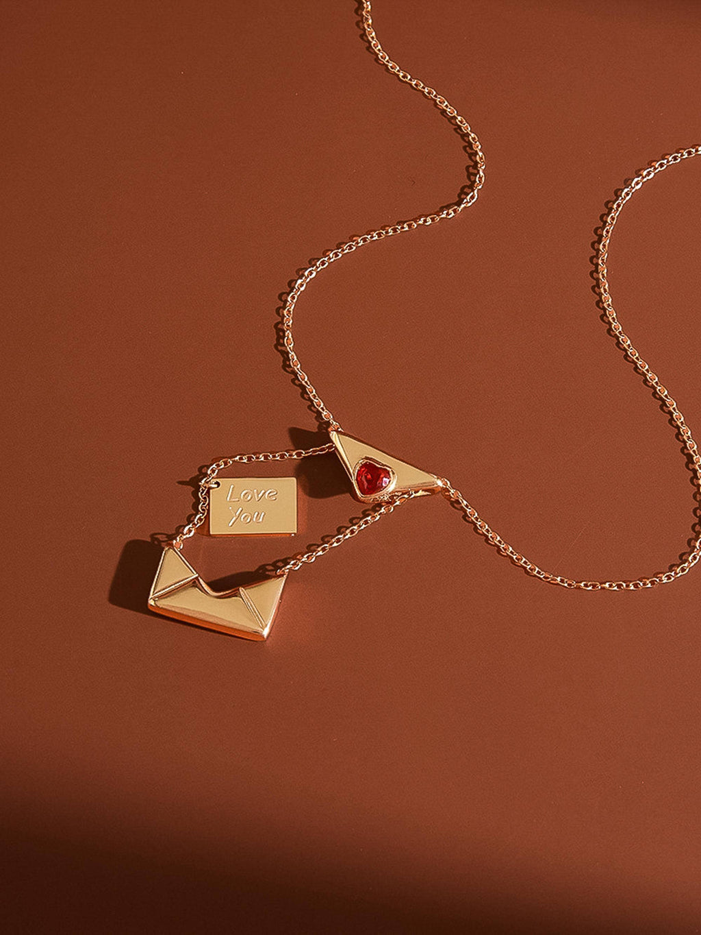 Amore Letter Heart Necklace
