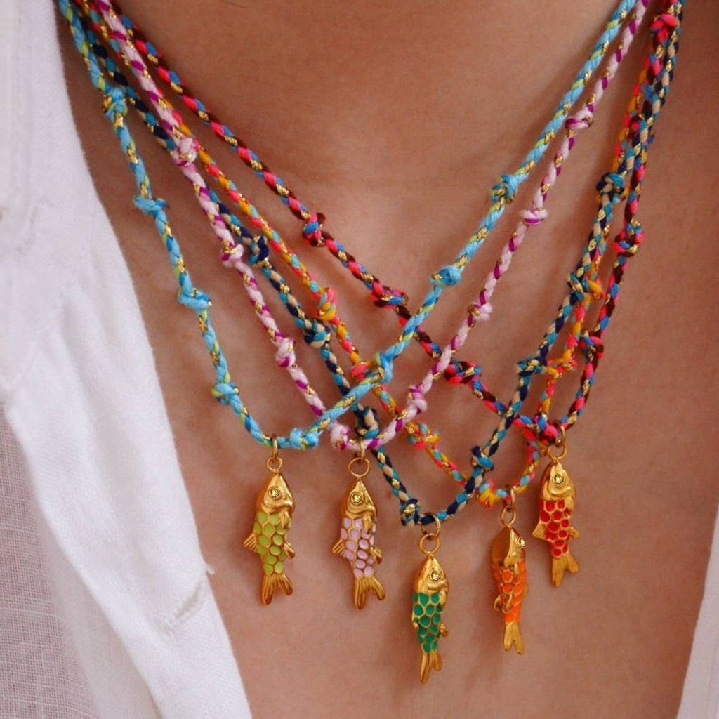 Portofino Fish Rope Necklace