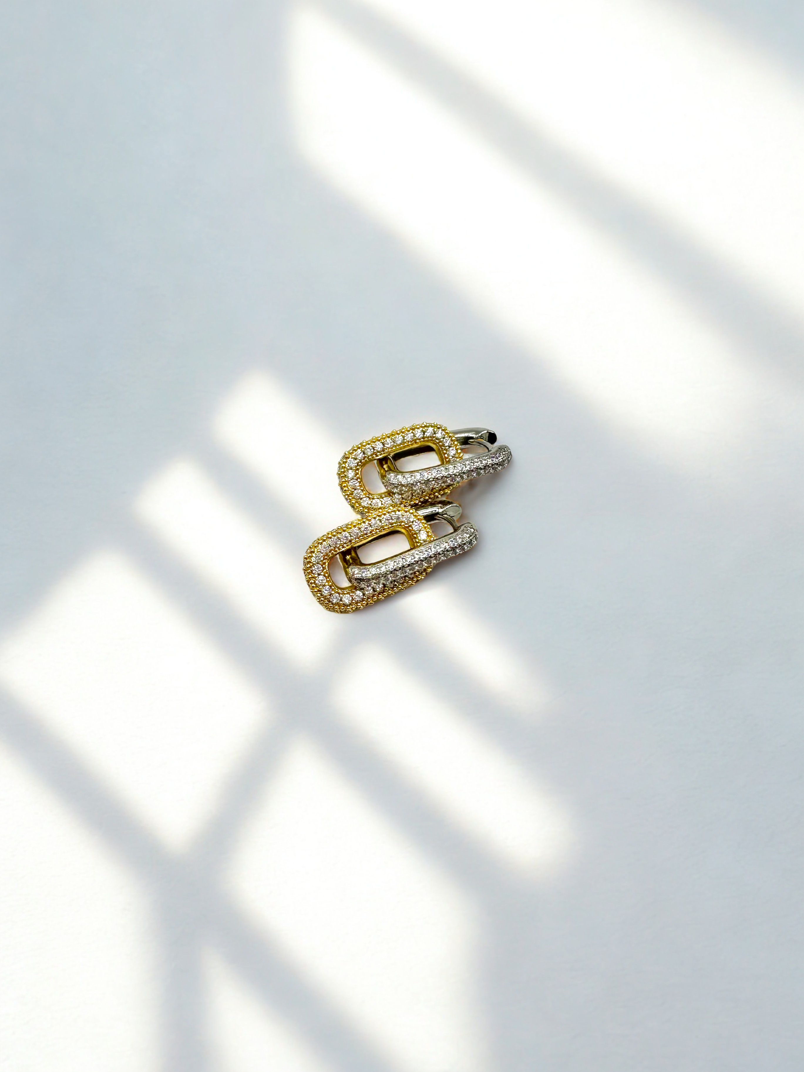 Stella Co. Pavé Link Earrings