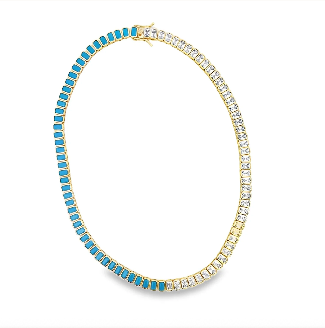 Aqua Tennis Bracelet