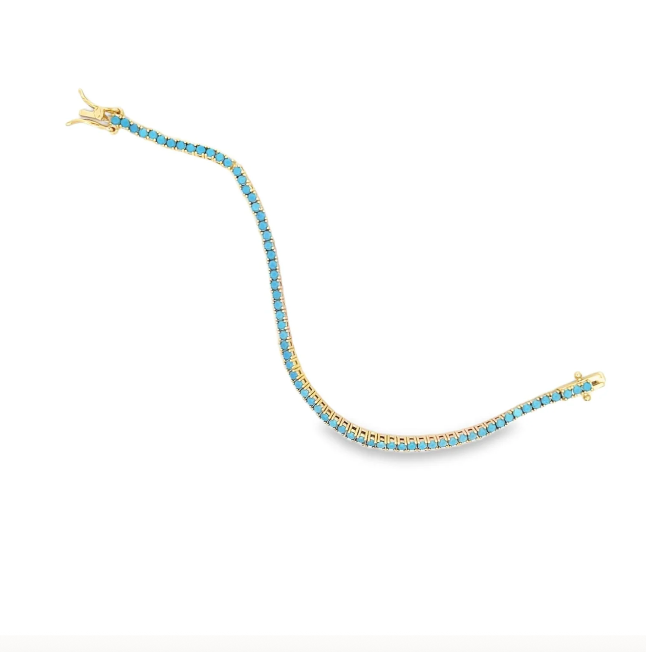 Mini Aqua Tennis Bracelet