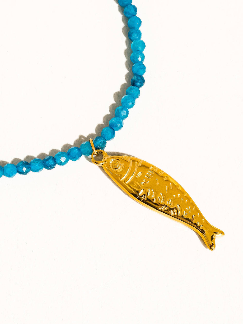 Capri Azure Fish Bead Necklace