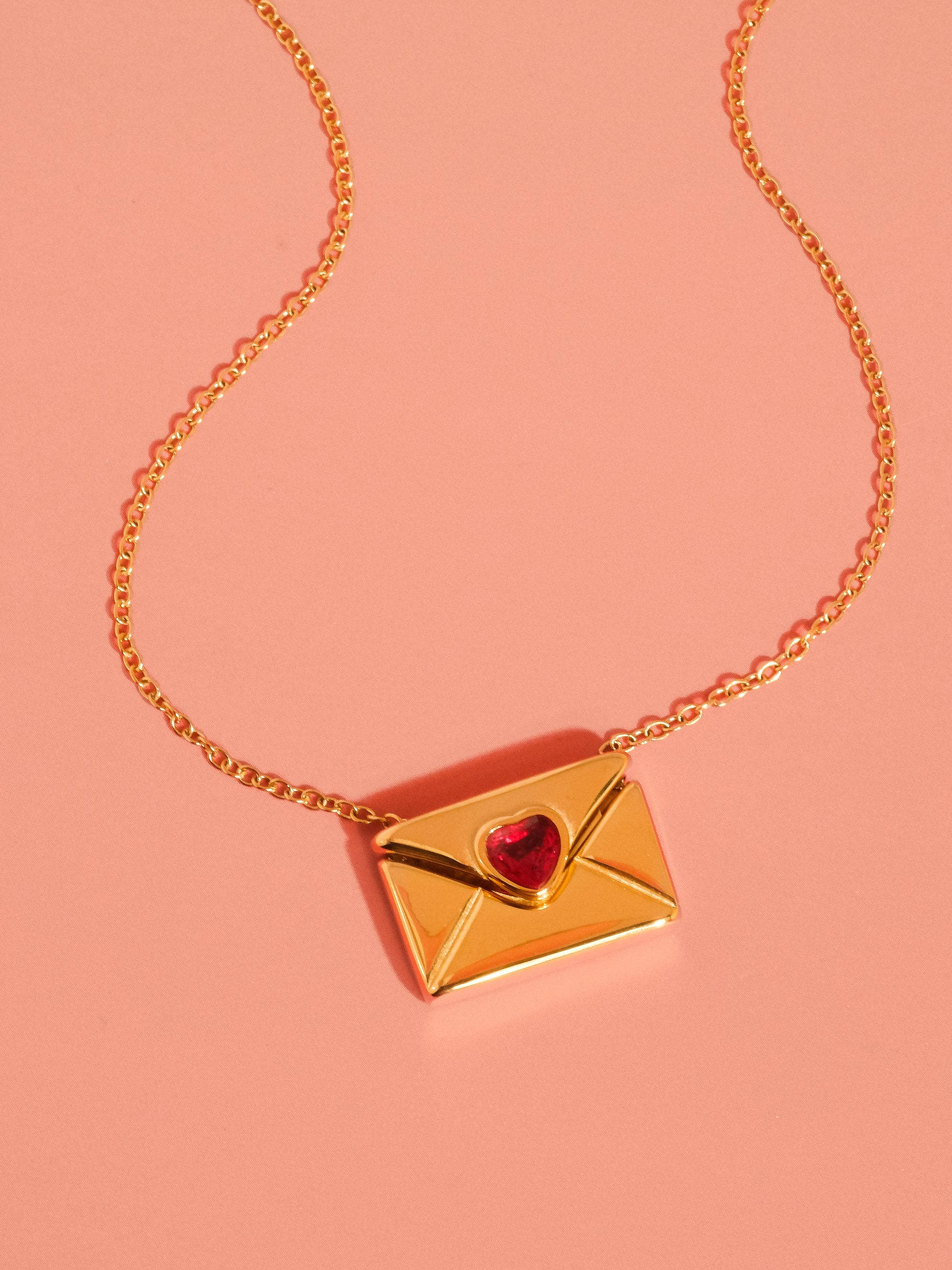Amore Letter Heart Necklace